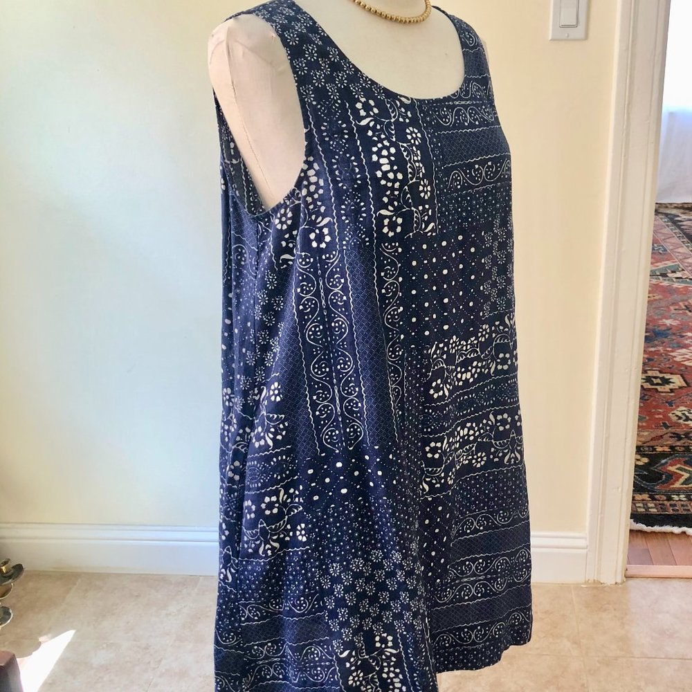 NWOT Cynthia Rowley Linen Trapeze Dress Size L